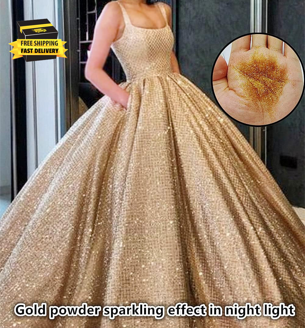 Gold Glitter Spray for Hair & Body - Fine Sparkle Makeup & Festival Glitter