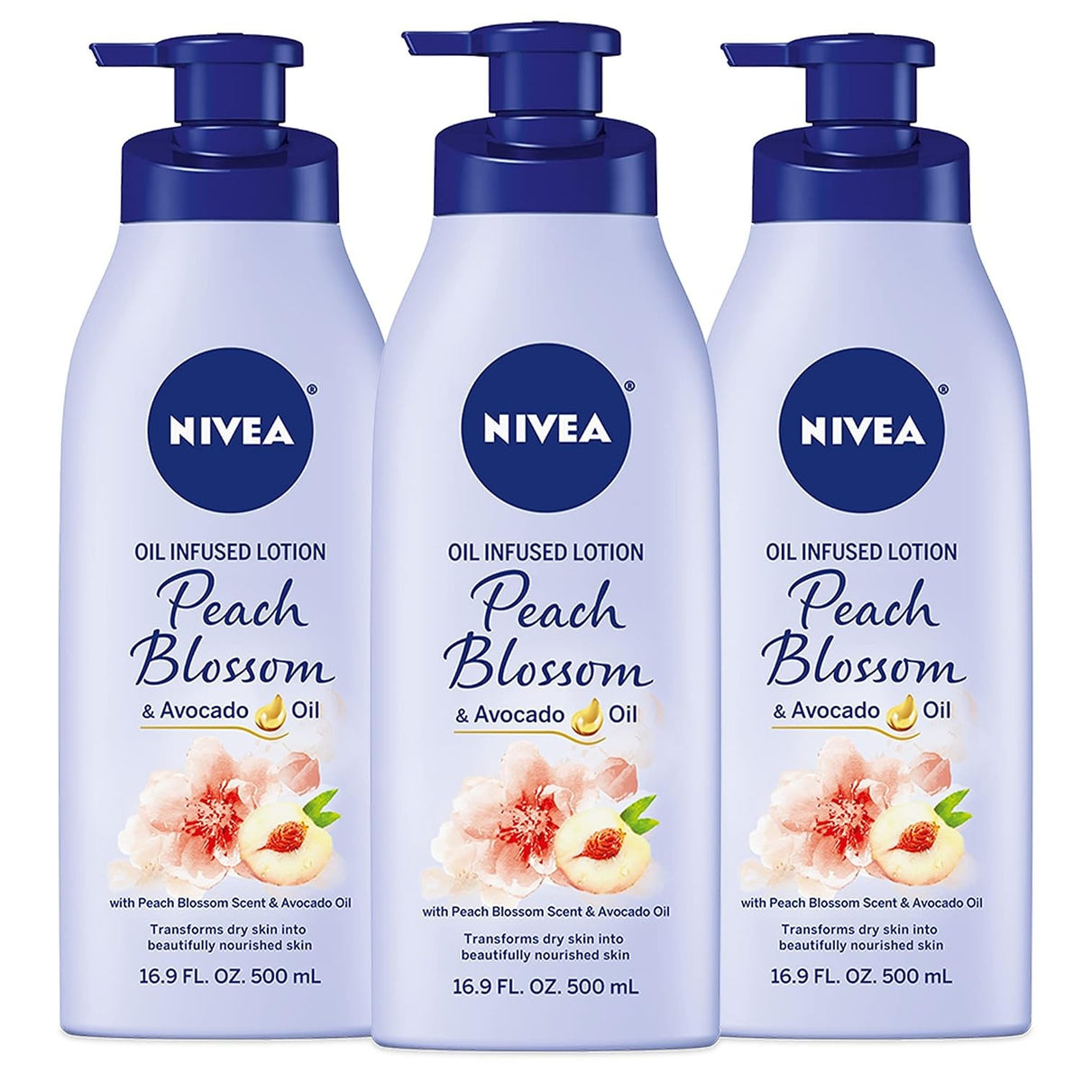 Nivea Oil Infused Body Lotion - Avocado & Peach Blossom, Dry Sensitive Skin