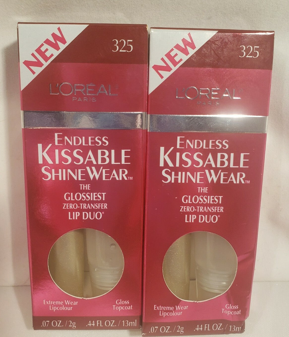 L'Oreal Paris Kissable Shinewear Lip Duo Wine & Dine - Lip Gloss Set