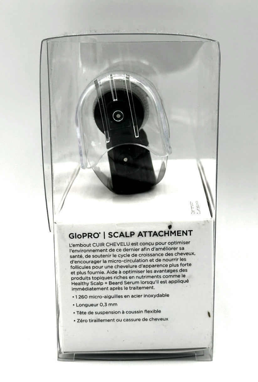 Scalp and Beard Attachment Head for Glopro Men’s Grooming Device - Black