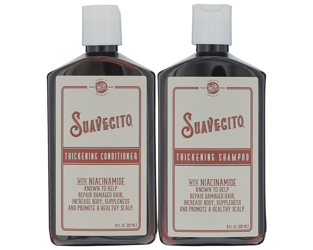 Thickening Shampoo & Conditioner Set with Niacinamide - 8 oz