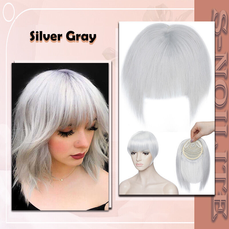 French Style Clip-In Bangs Hair Extensions - 11 Inches Natural Look