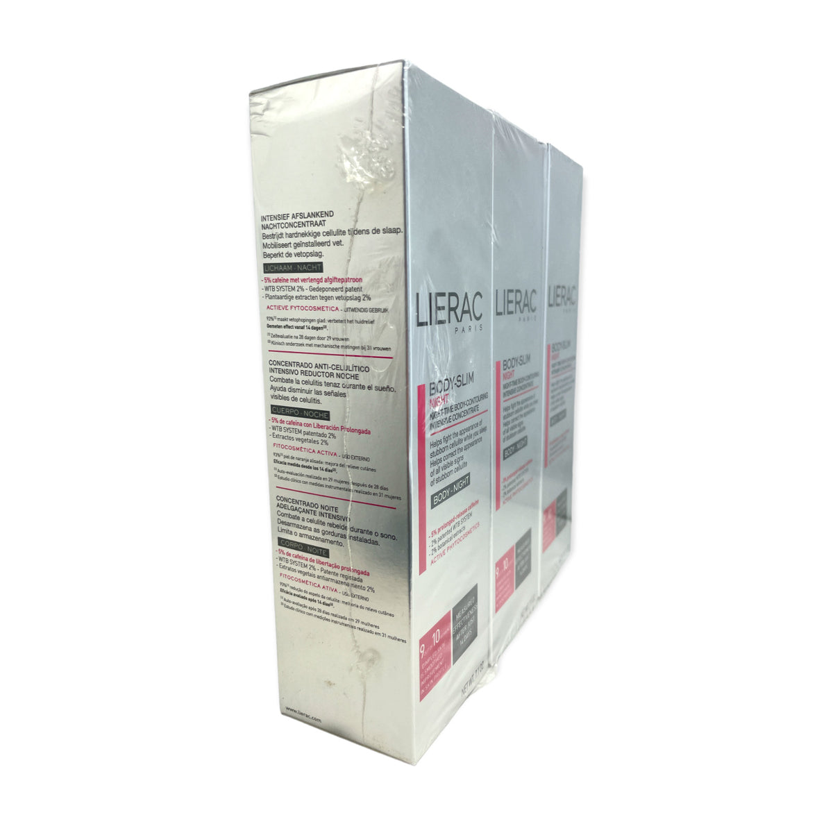 3X LIERAC Body-Slim Night,Night-Time Body-Contouring Intensive