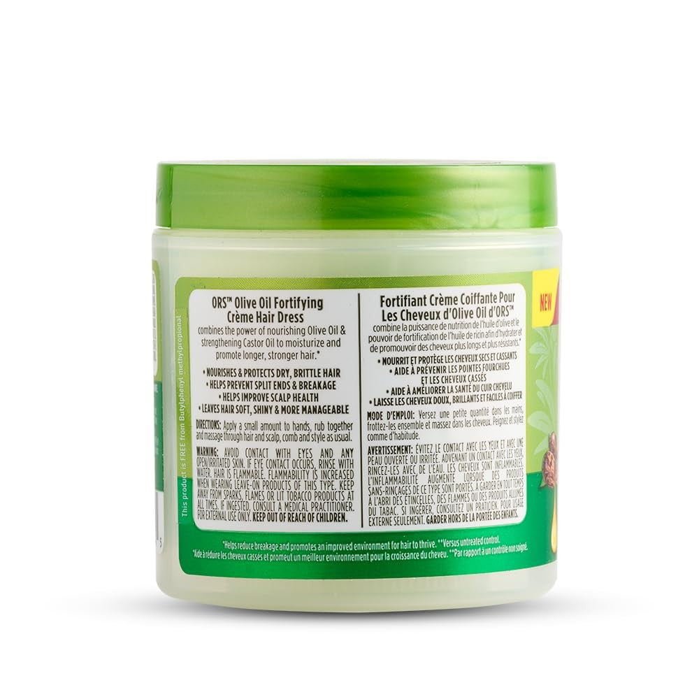 Olive Oil Fortifying Hair Cream - Nourishing Moisturizer for Dry Hair 6oz
