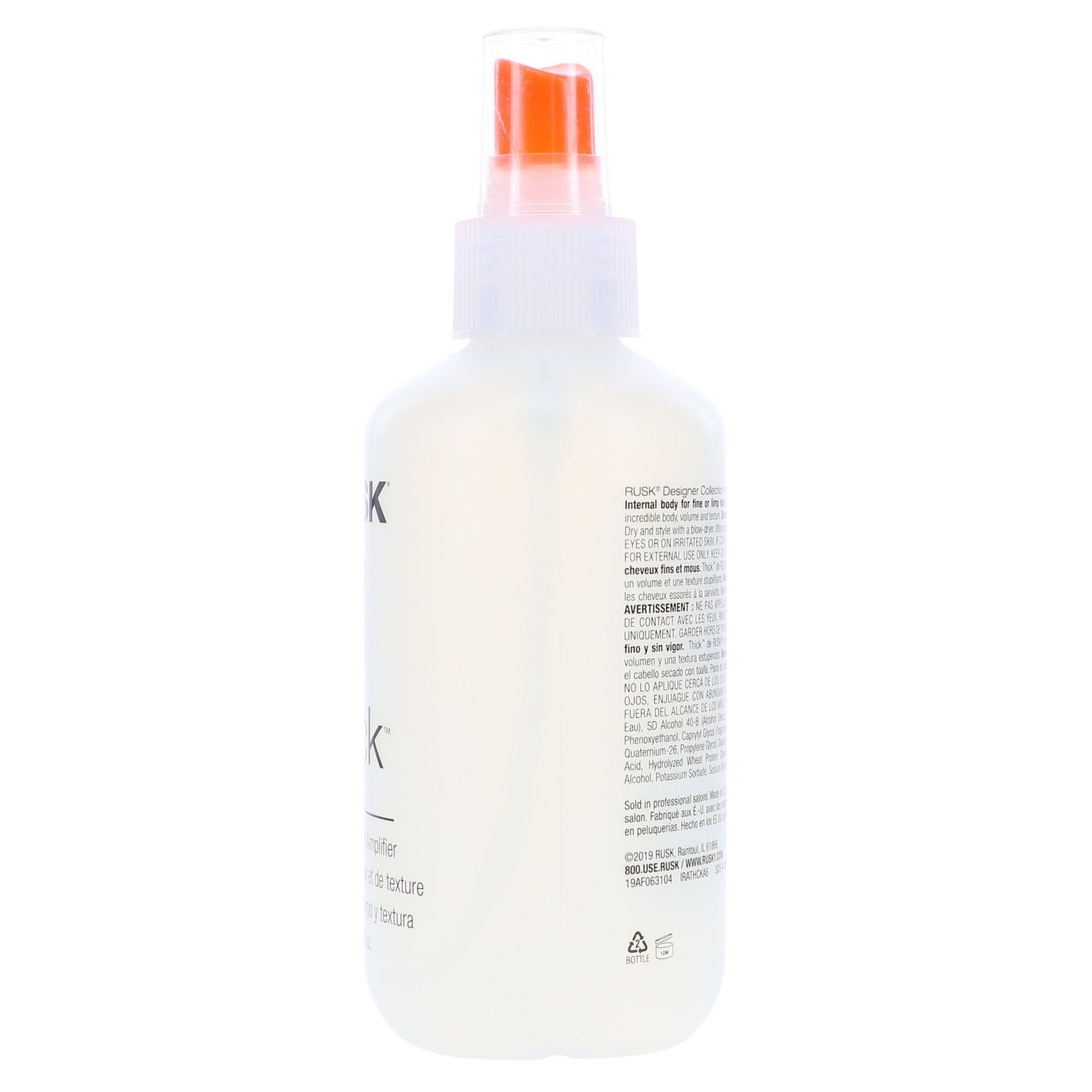 Rusk Thick Body and Texture Amplifier - 6 oz for Fine & Thin Hair