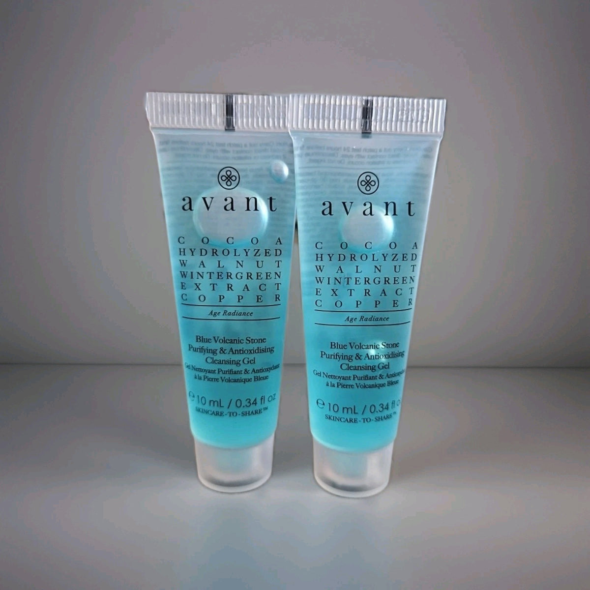 (2) AVANT Blue Volcanic Stone Purifying & Antioxidising Cleansing Gel