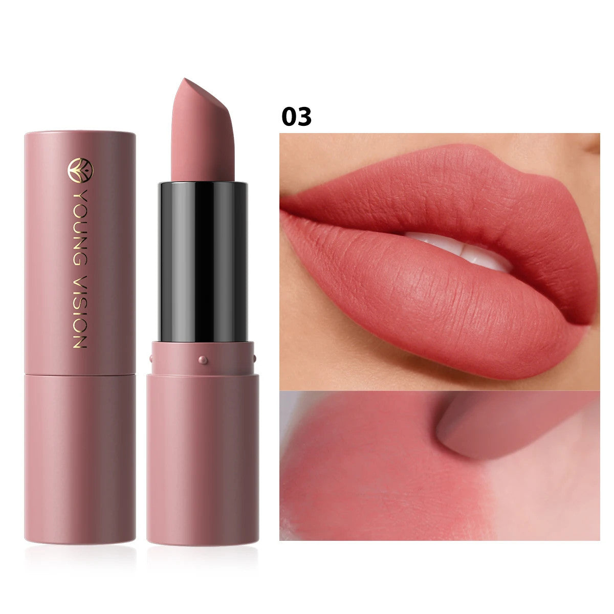 8 Color Velvet Matte Lipstick - Water-Resistant, Fade-Proof Lip Makeup