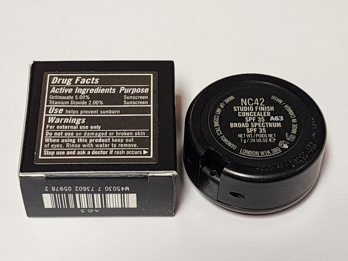 Full Size MAC NC42 Studio Finish Concealer SPF 35 - Natural Skin Tone
