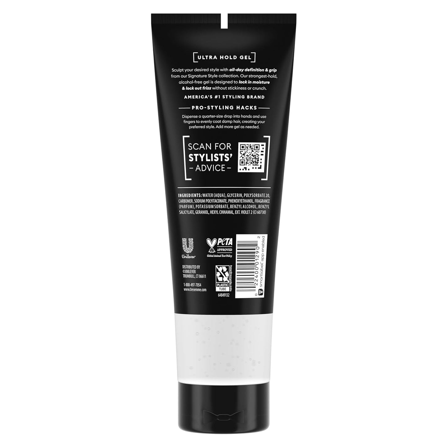 Strong Hold Hair Gel for 24H Frizz Control, Professional Styling 9 Oz