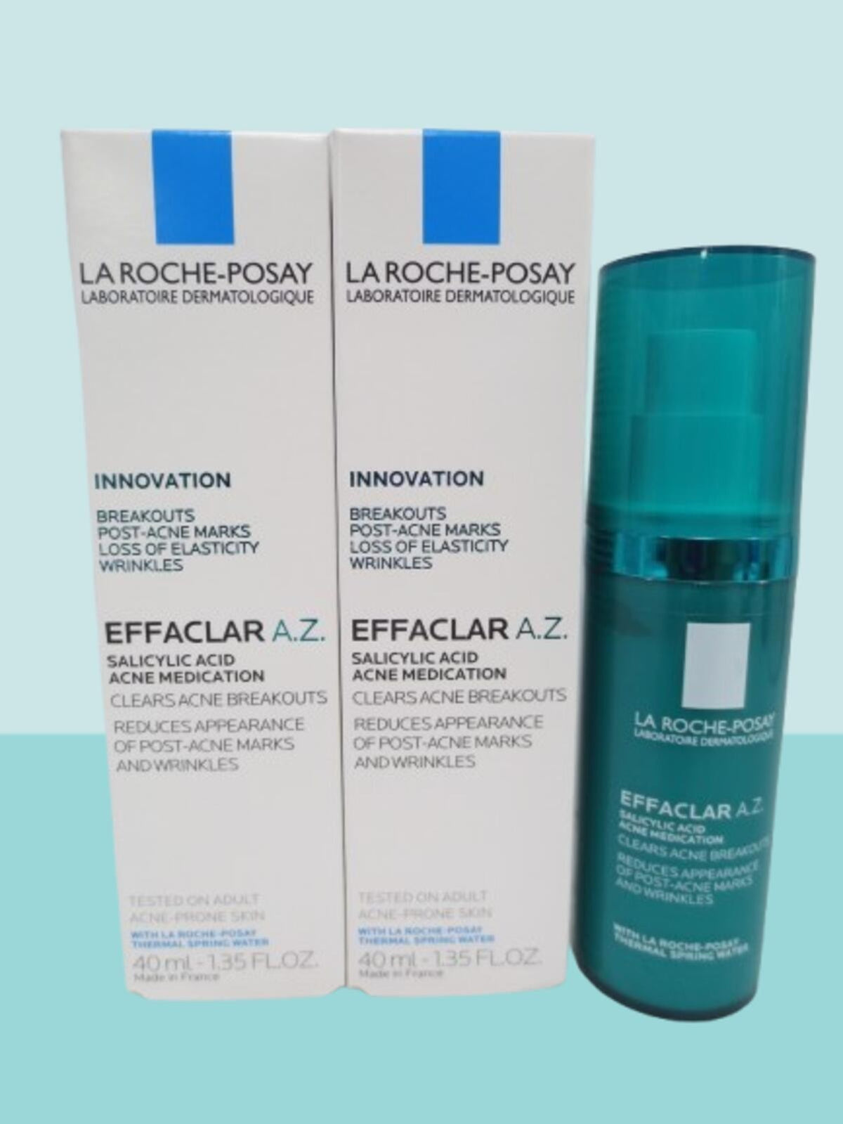 Acne Spot Treatment Gel - La Roche-Posay Effaclar A.Z. Medications, 1.35 oz, 2 Pack