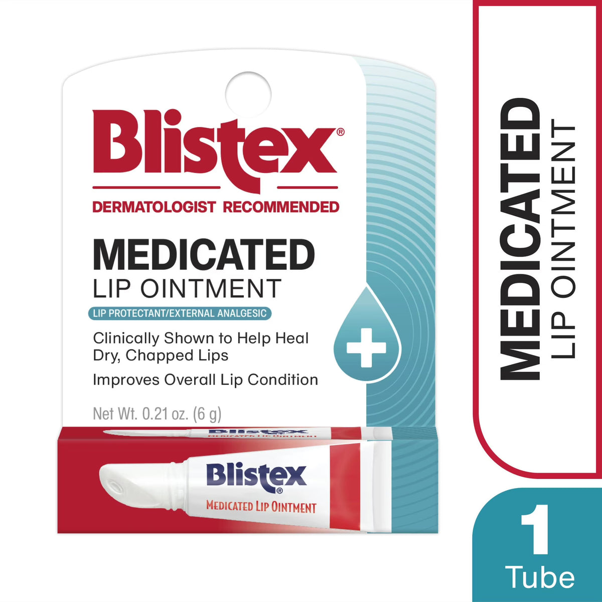 Medicated Lip Ointment for Severe Dryness and Cold Sores - 0.35 Oz