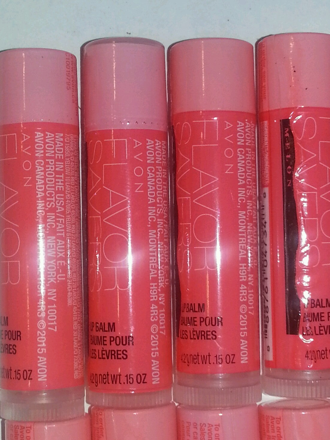 Melon Lip Balm Set - 10 Pack, Hydrating Lip Moisturizer, 0.15 oz each
