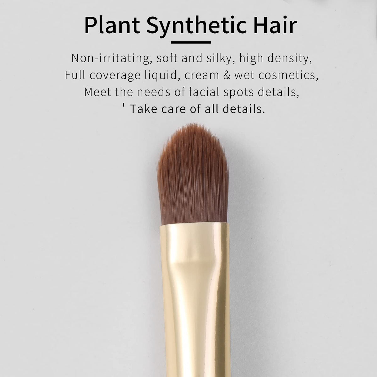 Small Flat Concealer Brush Under-Eye Sponge Blending Makeup Tool