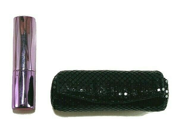Metal Mesh Lipstick Case with Mirror - Fits 8.5cm Round Lipsticks, Unbranded