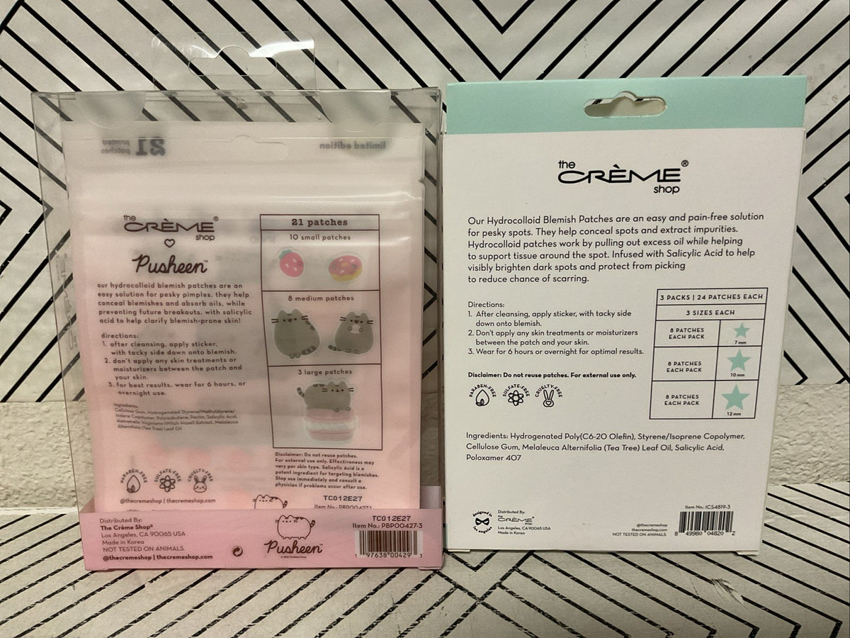 Salicylic Acid Blemish Patches Set - Star & Pusheen Character 135 Pcs