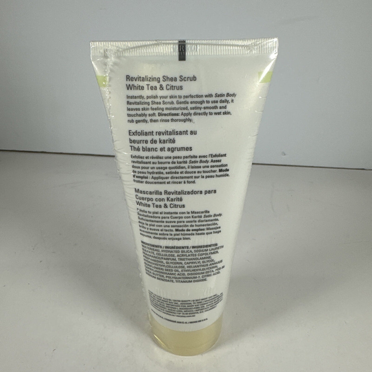 Mary Kay Satin Body Revitalizing Shea Scrub White Tea & Citrus(6.5oz