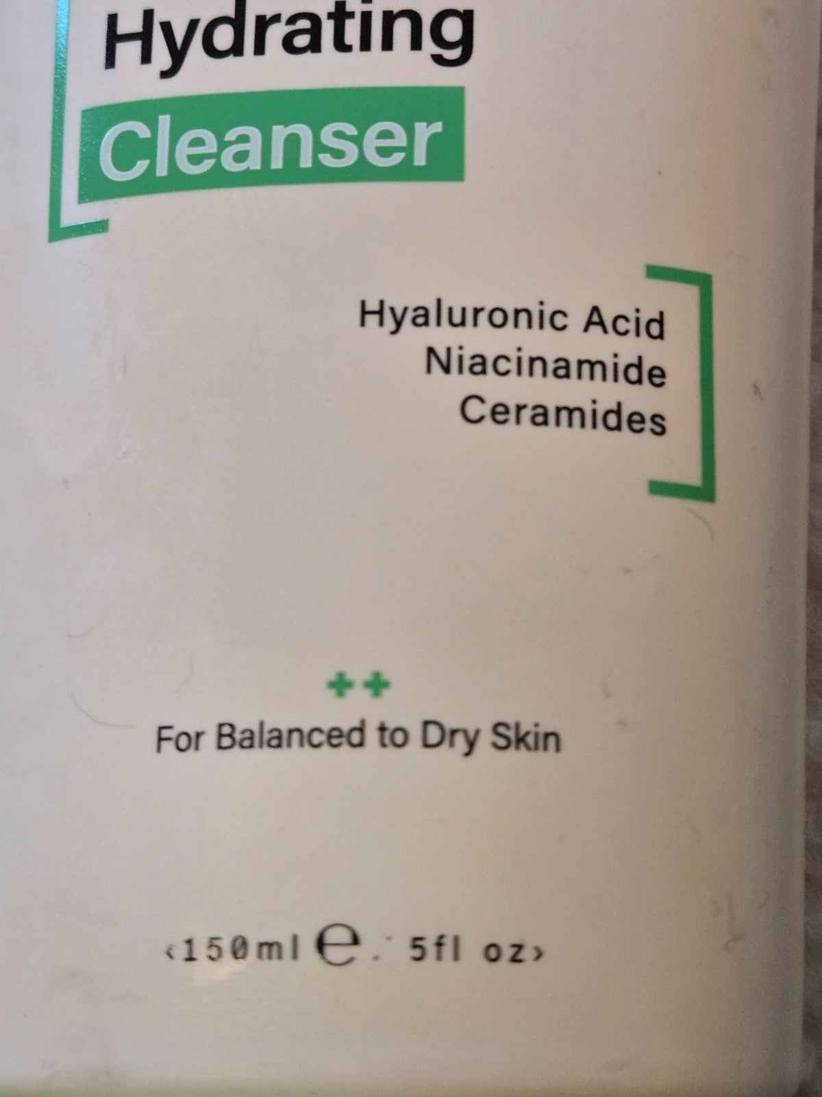 Gentle Hydrating Facial Cleanser with Hyaluronic Acid - 5 oz Moisturizing Face Wash