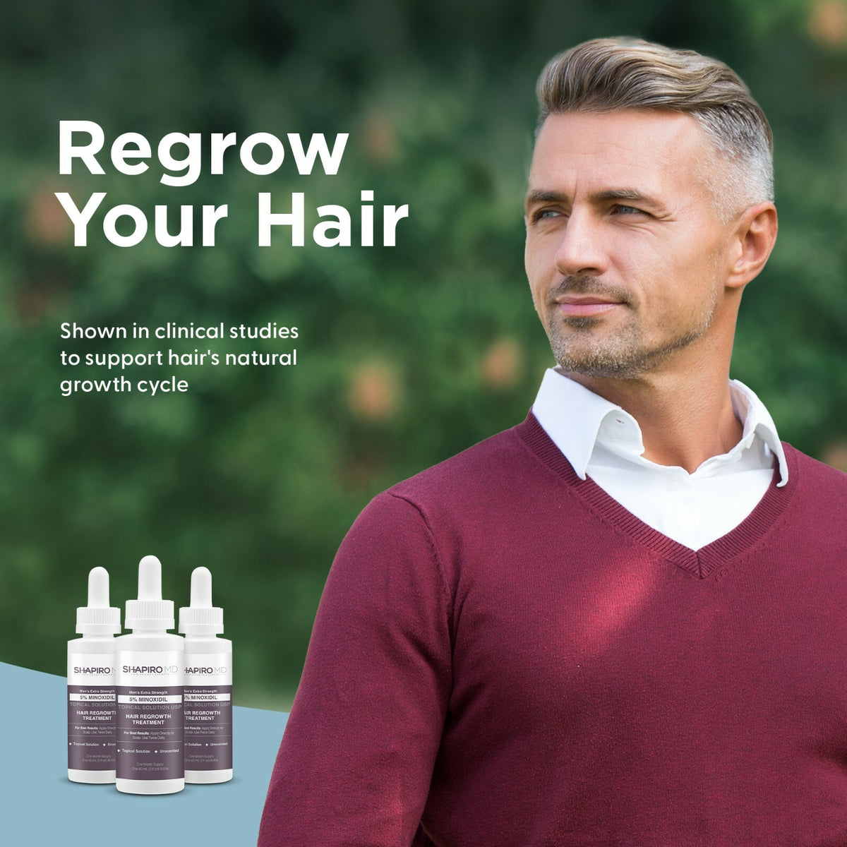 Minoxidil 5% Topical Solution for Men Hair Regrowth