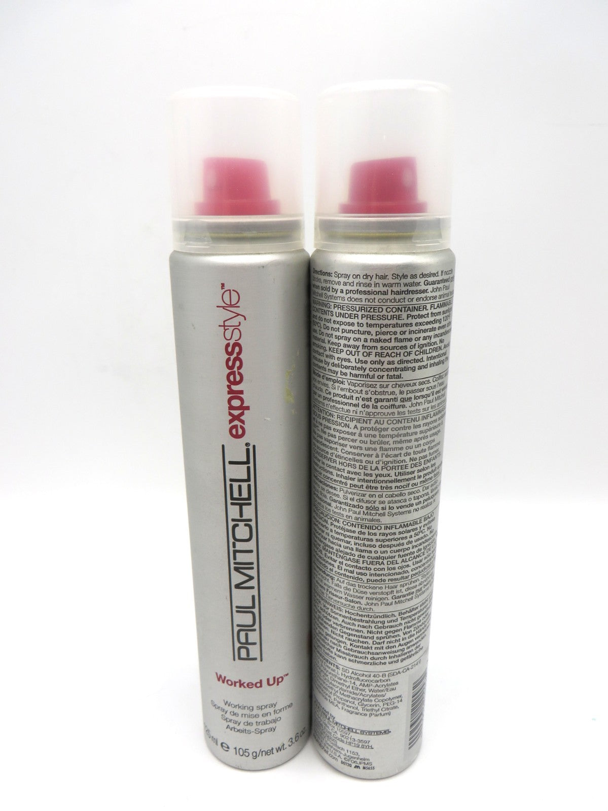 Paul Mitchell Express Style Worked Up Working Spray 3.6 oz - 2 Bottles