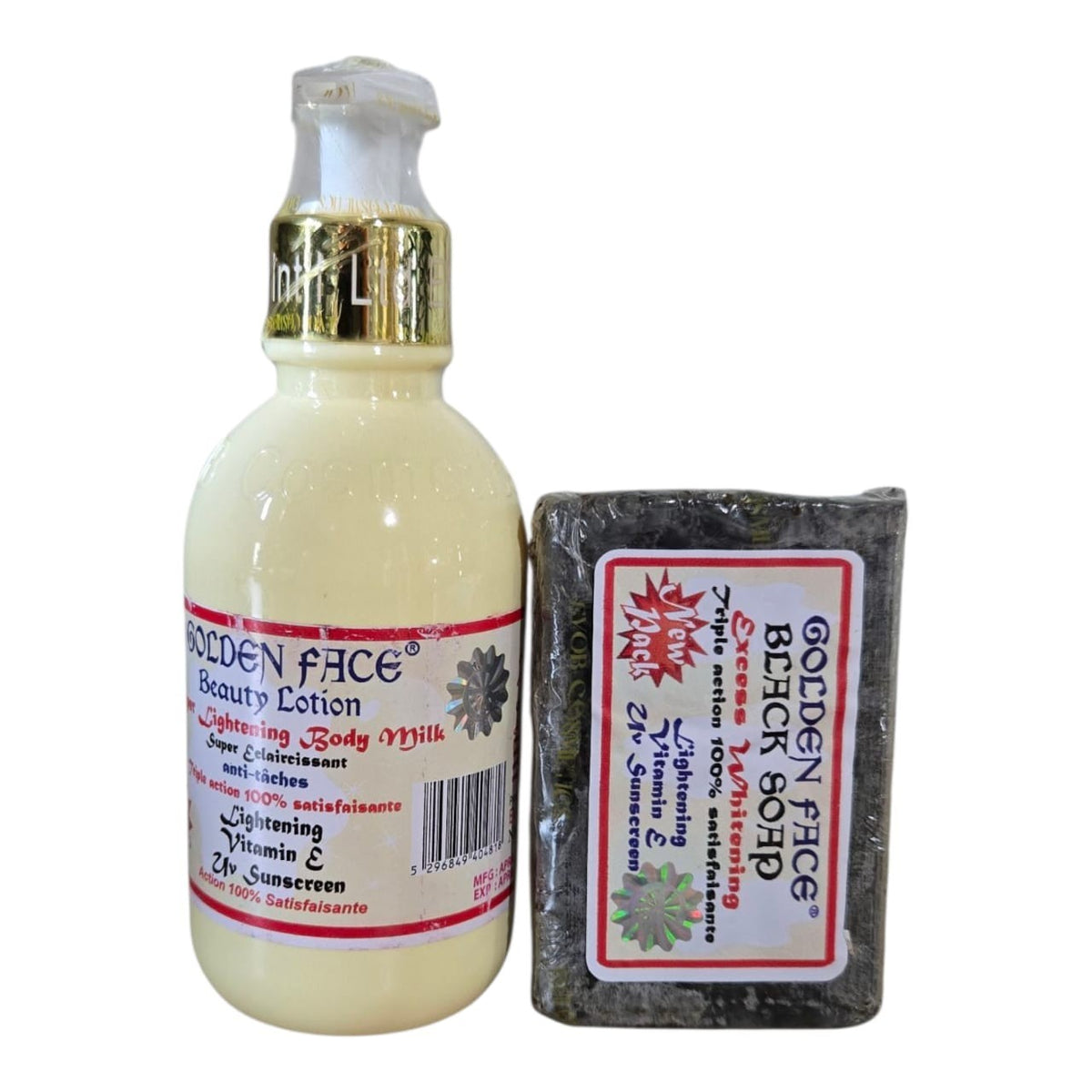 Golden Face Lightening Body Lotion with Vitamin E - 250ml Black Soap