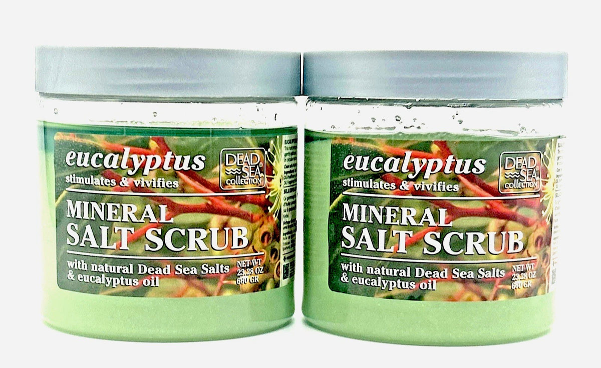 Dead Sea Collection Eucalyptus Exfoliating Mineral Salt Scrub, 2-Pack