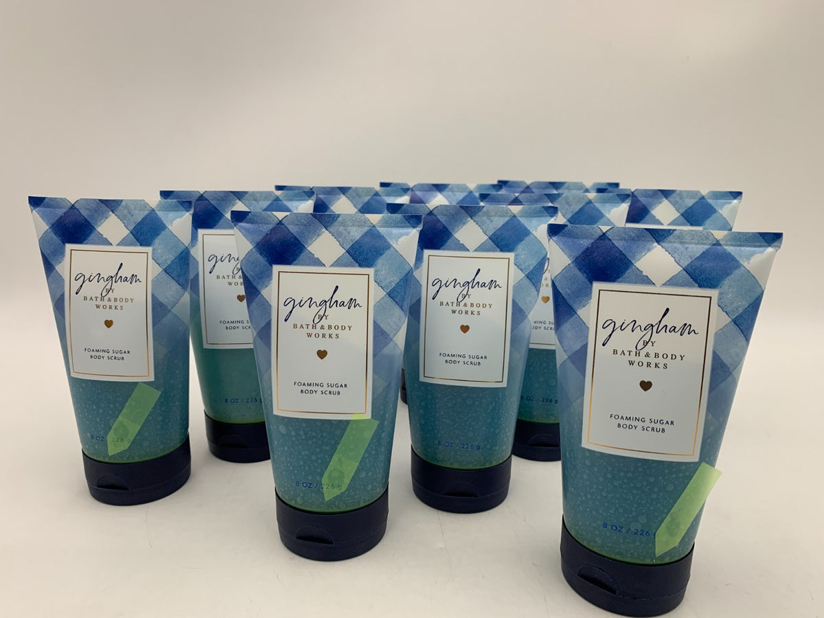 Bath & Body Works Gingham Foaming Sugar Scrub Full Size 8 oz S/10