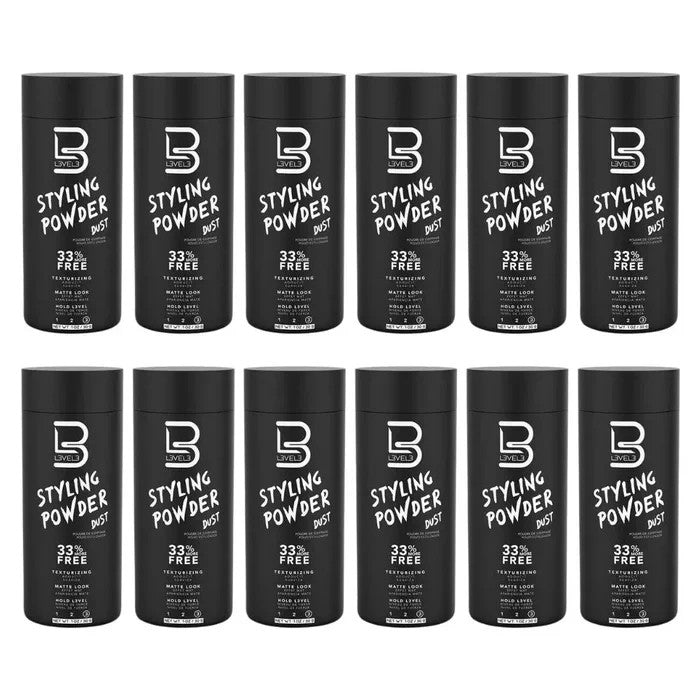 Professional Matte Texturizing Styling Powder - Level 3 Hold, 12 Pack