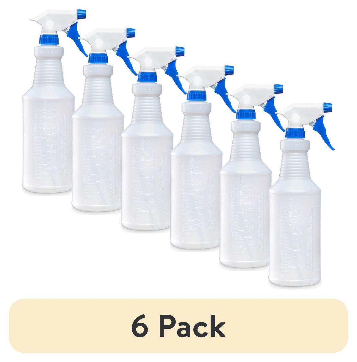 (6 Pack) 32 Oz All-Purpose Spray Bottle, Refillable Cleaning & Watering Bottles