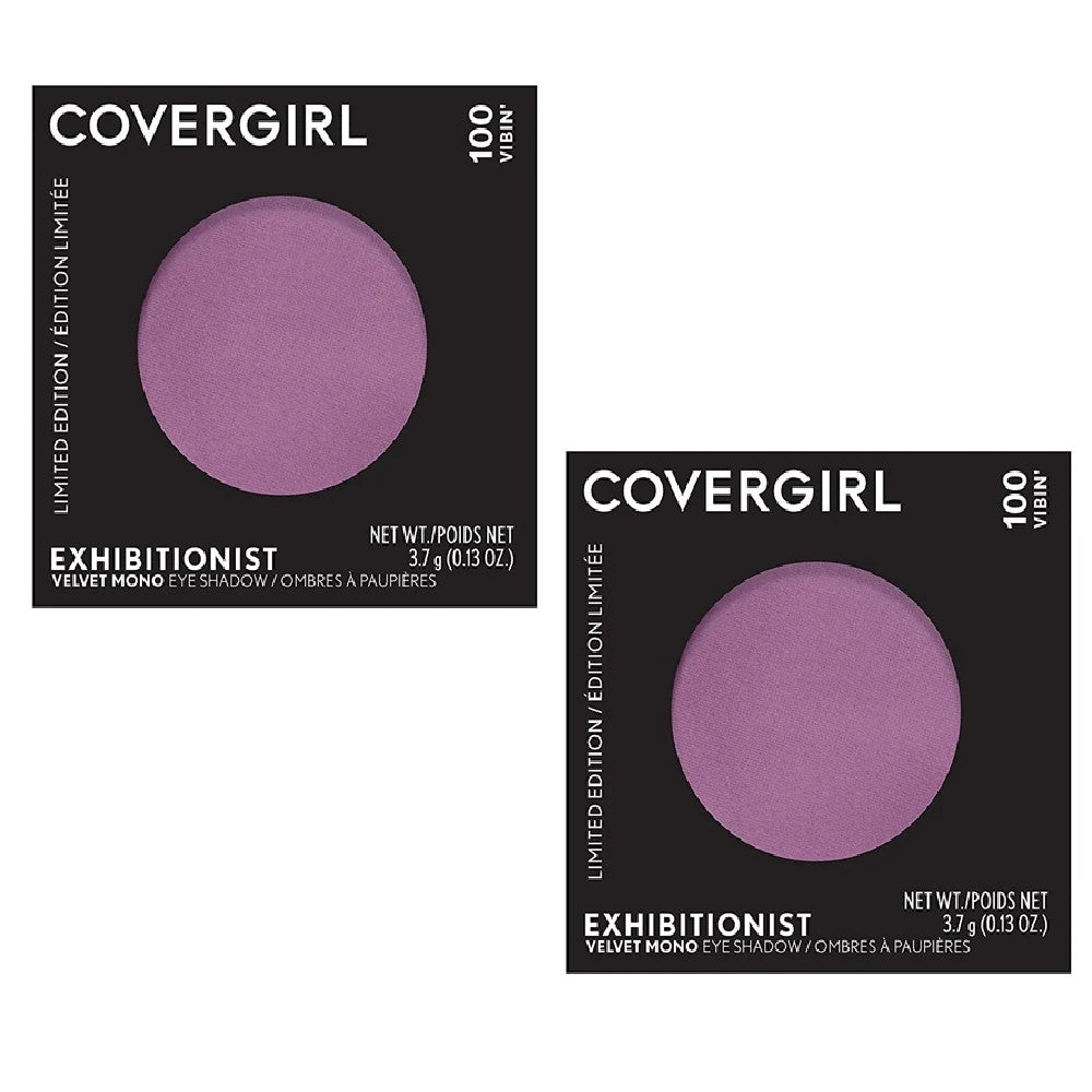Velvet Mono Eye Shadow Set - Vibin' 100, Long-Lasting & Crease-Resistant