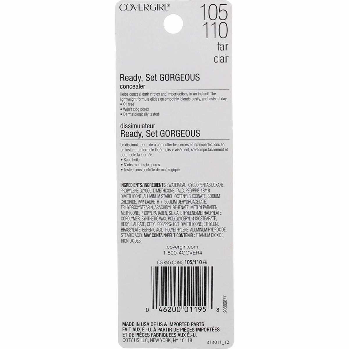 2 Pack Oil-Free Concealer for Dark Circles & Imperfections - Light to Deep Shades