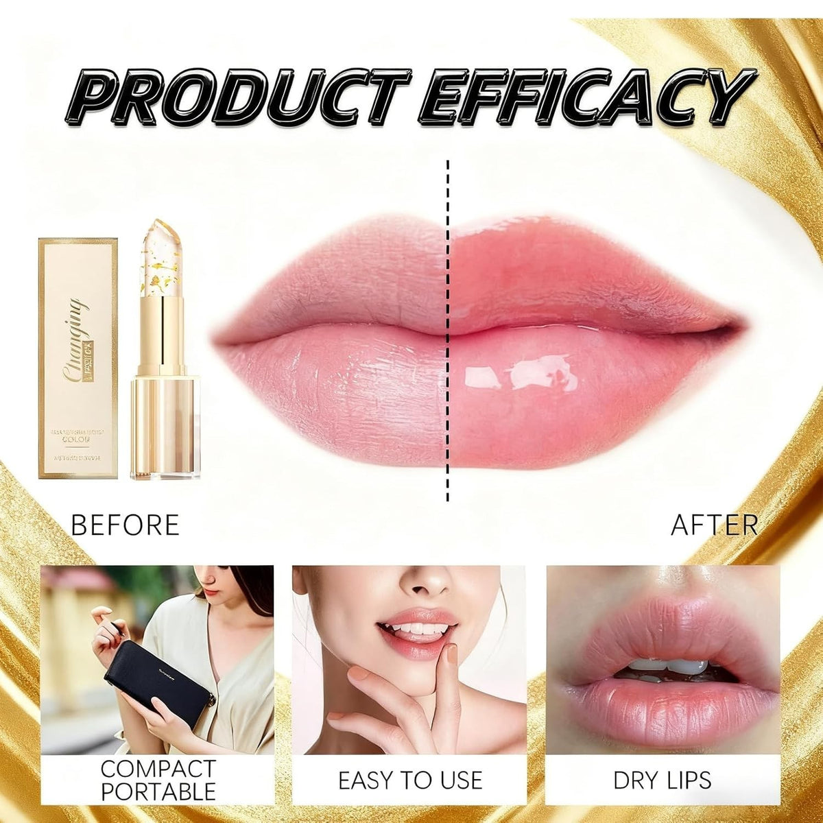Color Changing Lipstick Set - Hydrating, Personalized Shades for All Skin Tones