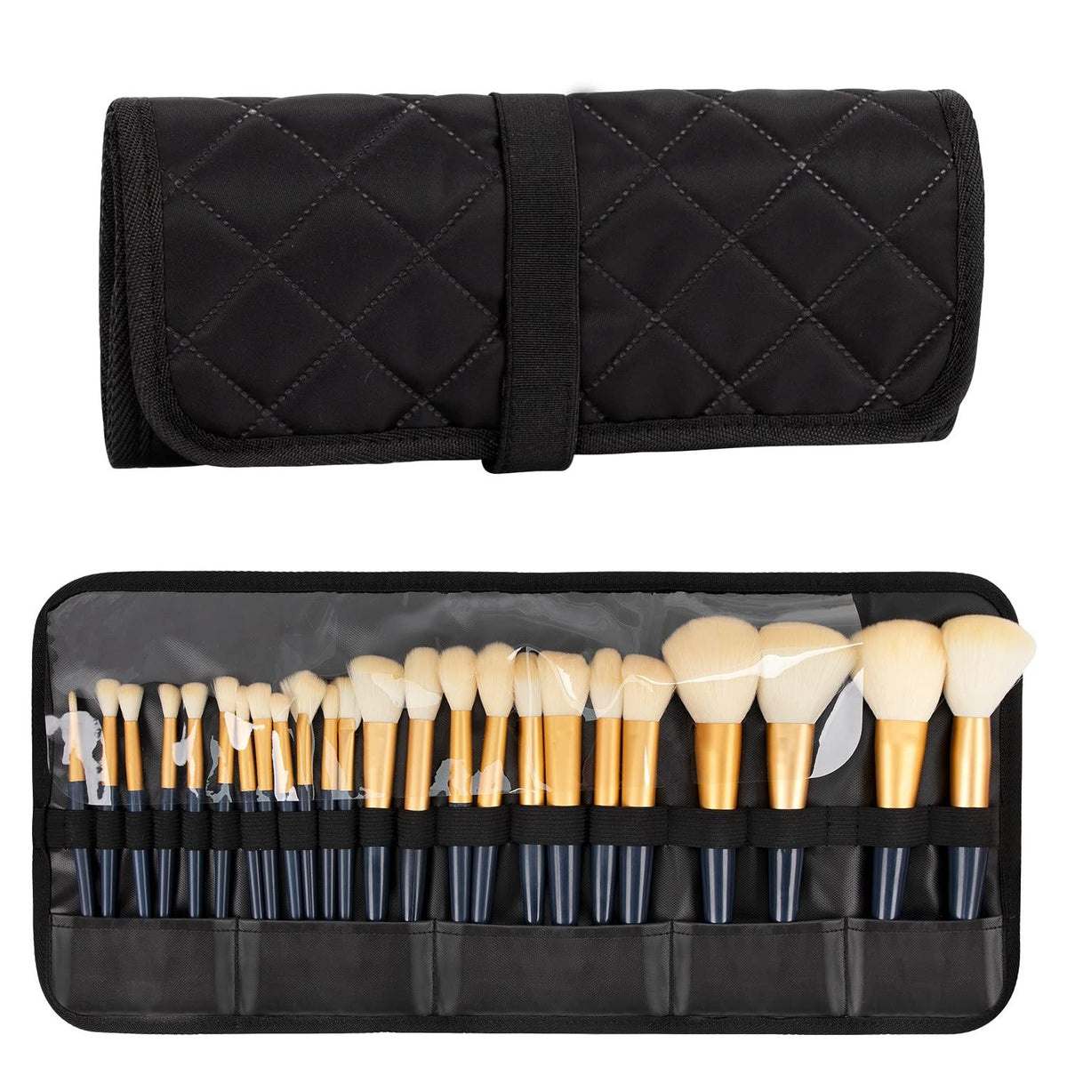 Travel Makeup Brush Organizer Cosmetic Bag for Women & Artists