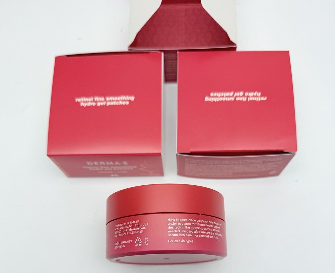 Retinol Line Smoothing Hydro Gel Patches - Calming Skin Care (Set of 3)