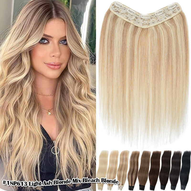 Long Thick Clip-In Hair Extensions - Russian Remy Human Hair, Straight, Full Head