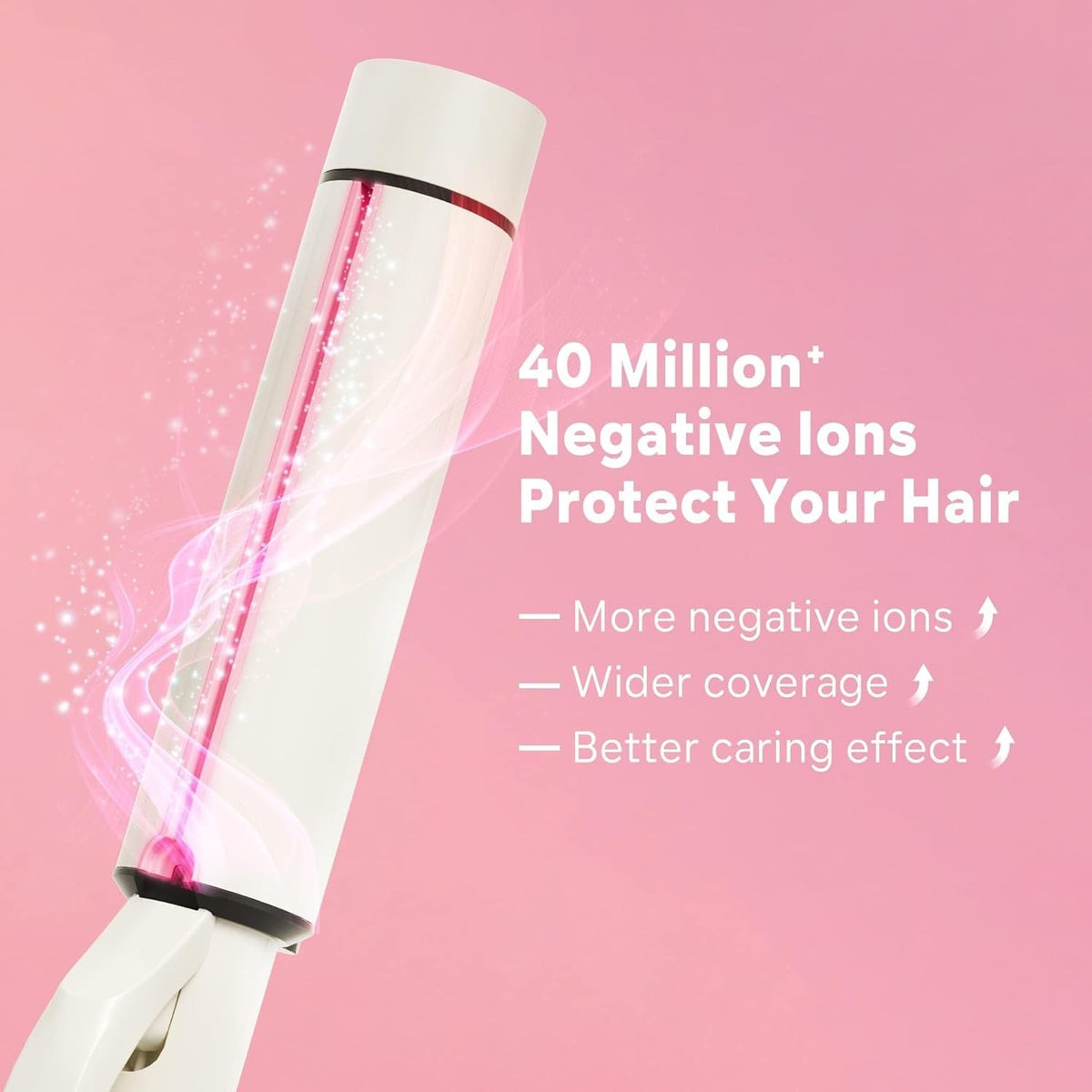 Large Barrel Curling Wand 1.5 Inch for Long Hair Ceramic Ionic Styling Tool