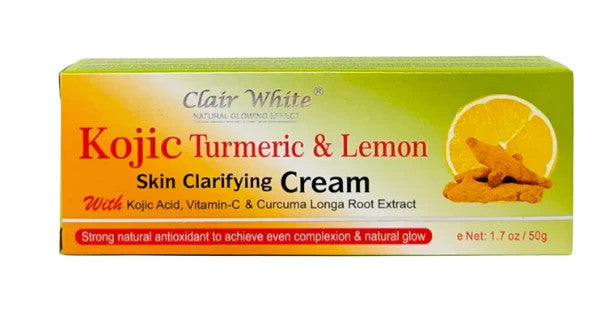 Kojic Turmeric Lemon Skin Clarifying Cream 1.7 oz for Brightening & Anti-Aging