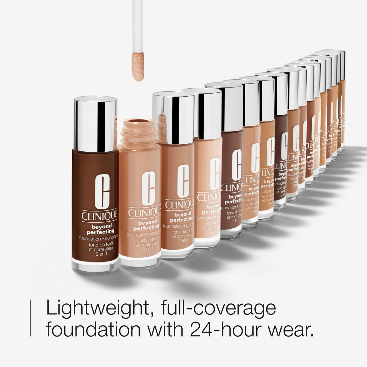 Clinique Beyond Perfecting Foundation + Concealer WN 54 - Natural, Full Coverage, 1 Fl Oz