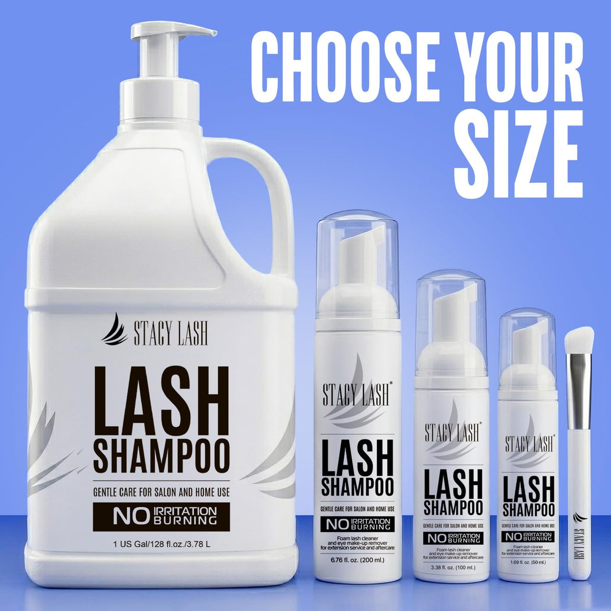 Eyelash Extension Shampoo Foaming Cleanser for Natural Lashes 200ml