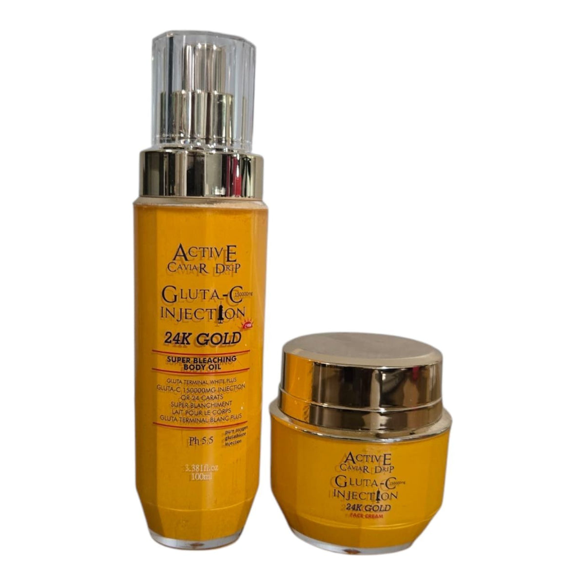 24K Gold & Caviar Body Oil & Face Moisturizer