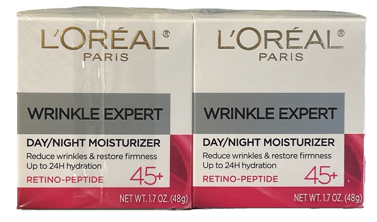 L'Oréal Wrinkle Expert Day & Night Moisturizer Set 45+ - 1.7 oz Each