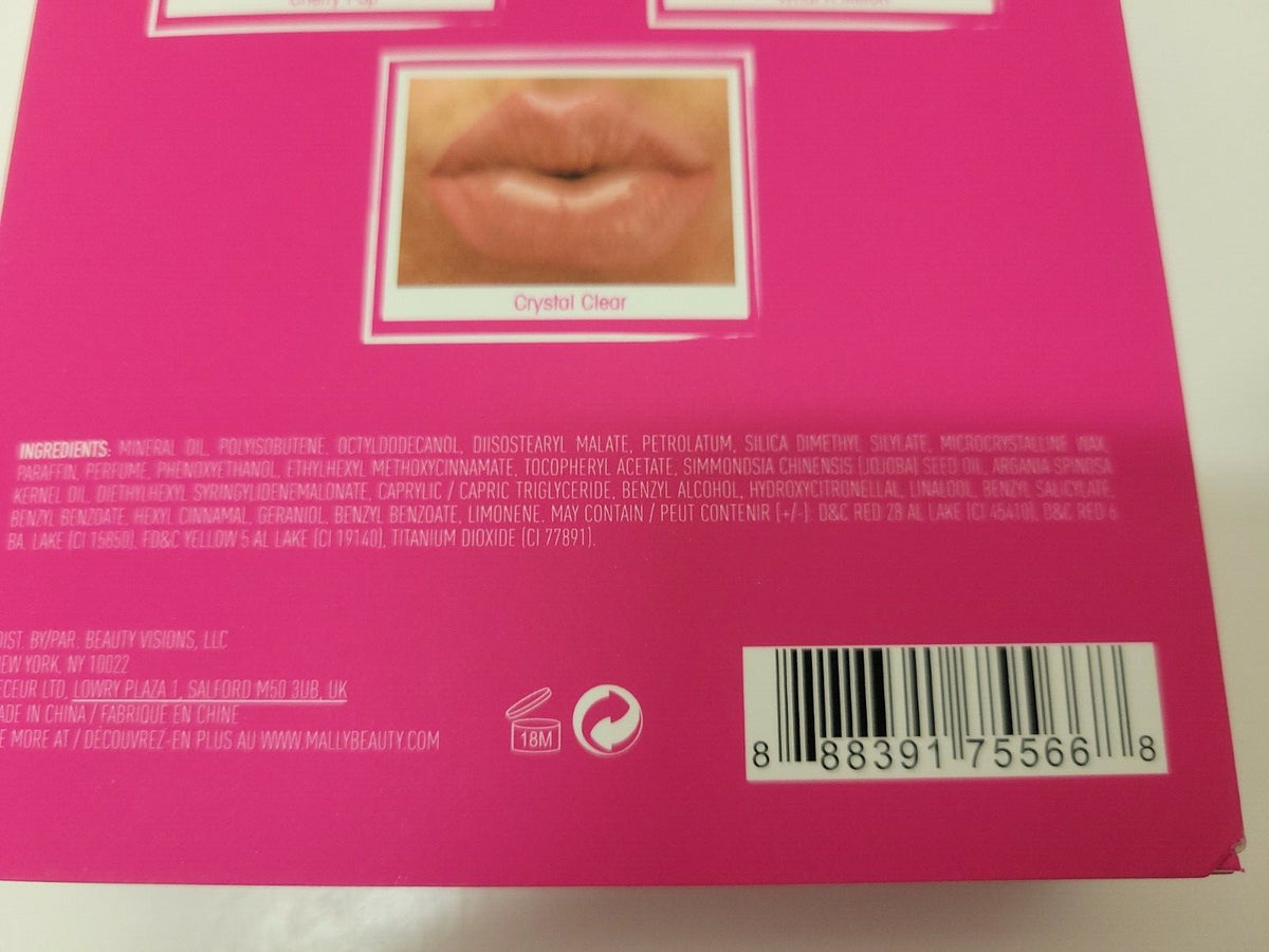 Lip Oil Set - Tinted Lip Treatment Trio with Cherry, Melon & Clear Shades