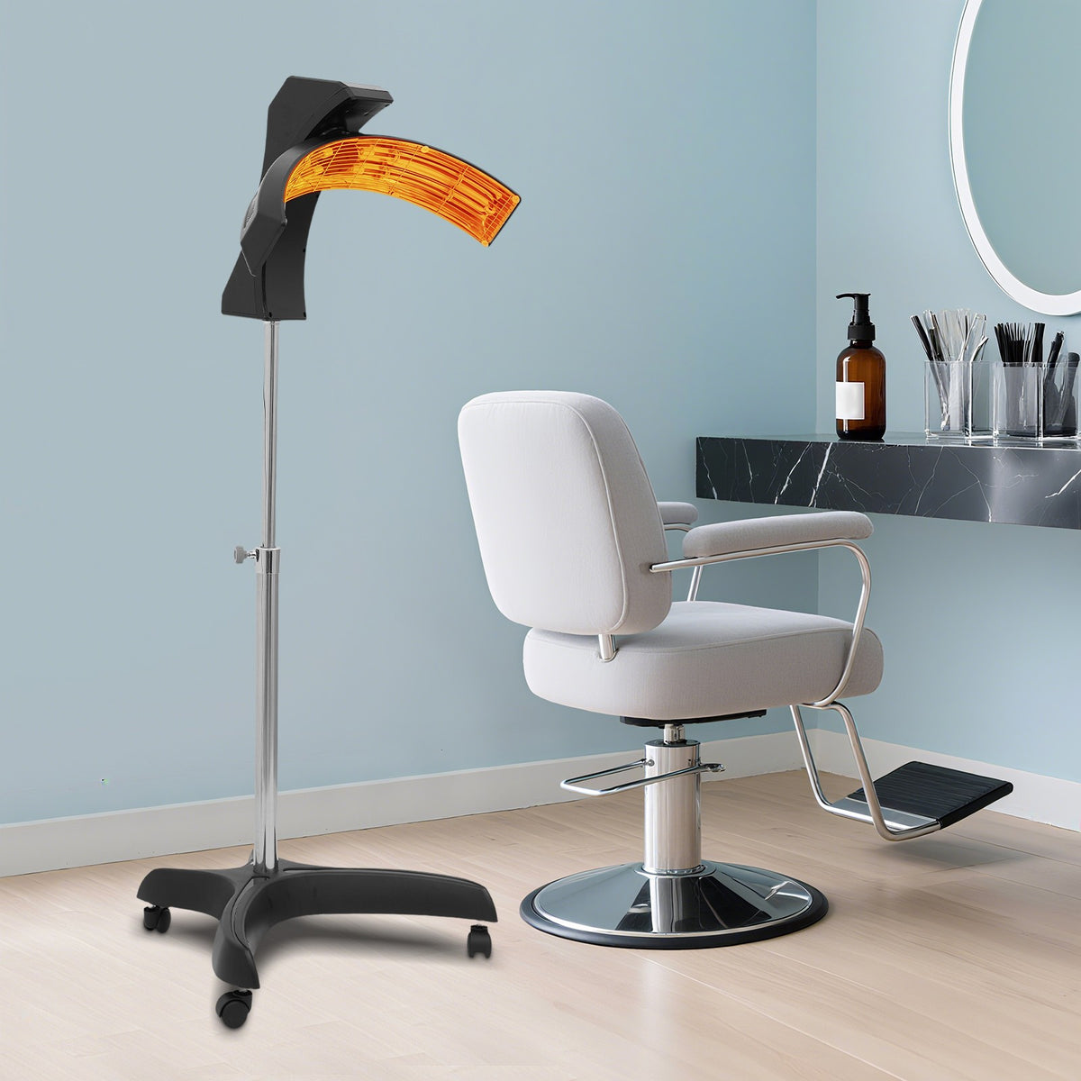 Professional Standing Hair Color Processor Vertical Hair Dryer with Adjustable Height