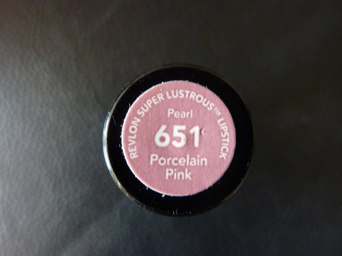 Revlon Super Lustrous Lipstick Porcelain Pink #651 - Sealed New