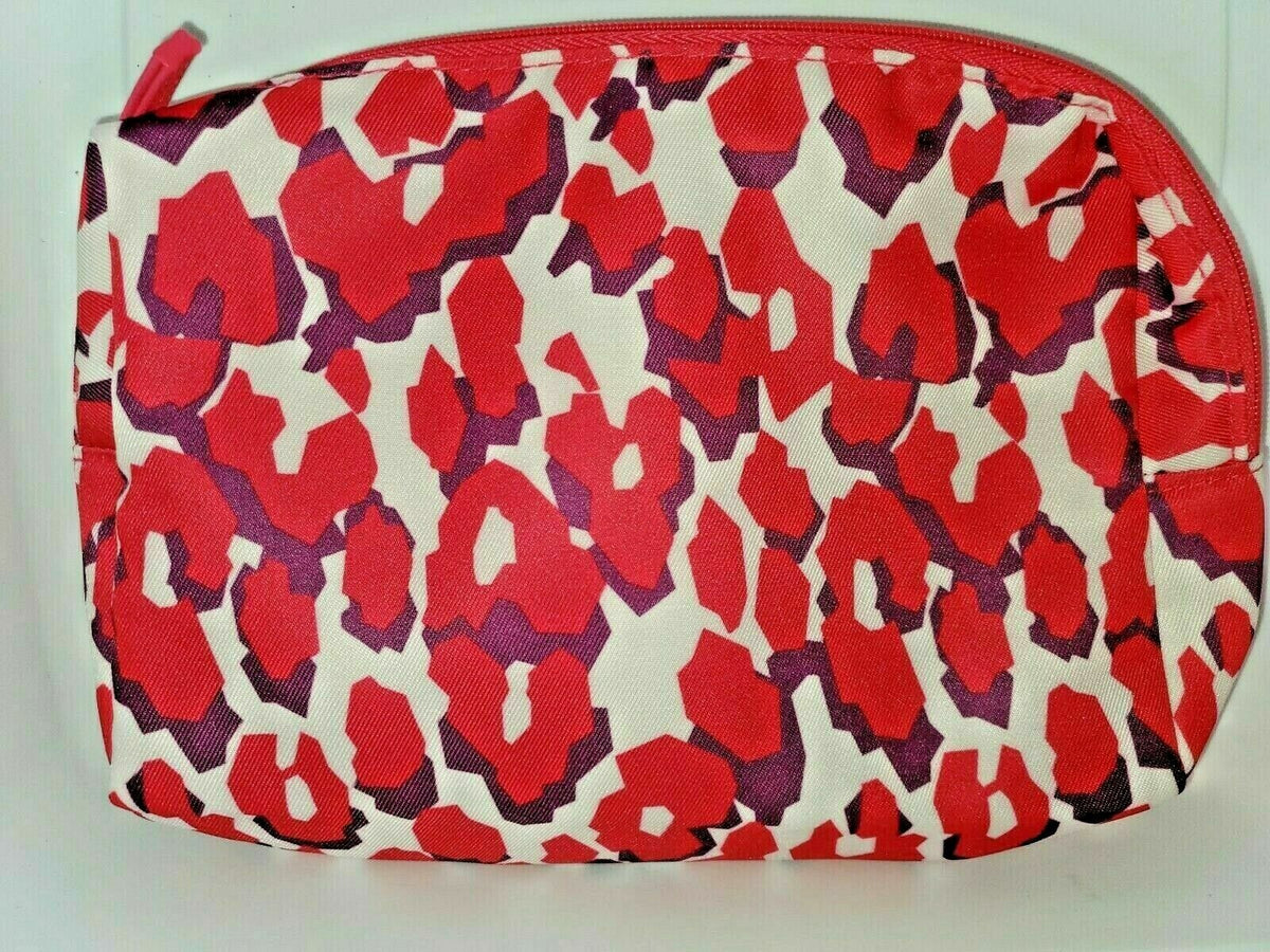 Pink and White Cosmetic Bag - Clinique Travel Toiletry Organizer