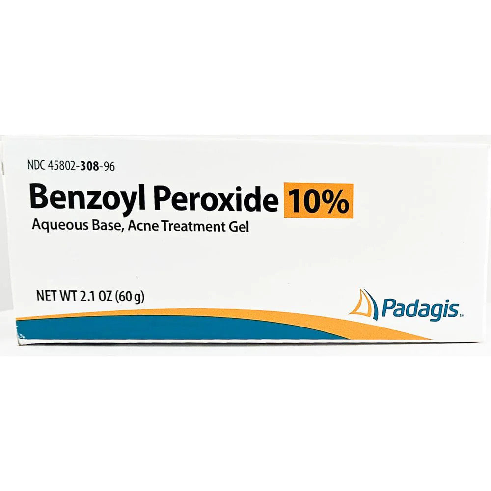Benzoyl Peroxide 10% Acne Treatment Gel for Clear Skin - 2.1 Ounce