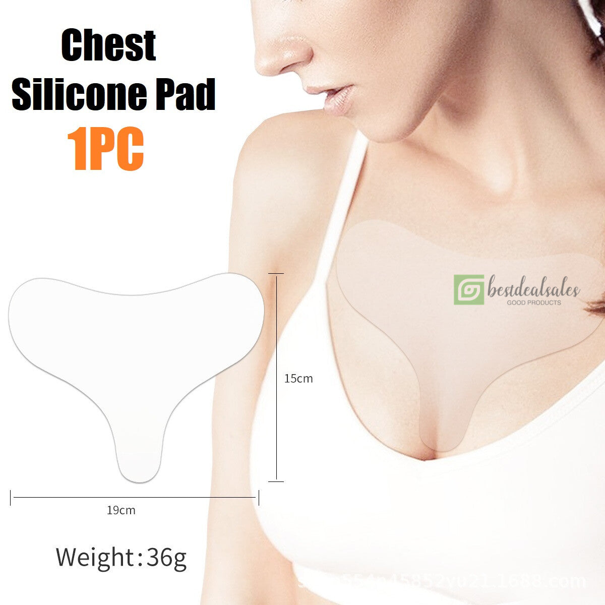 Reusable Anti-Wrinkle Chest and Neck Silicone Pads Set - Anti-Aging Skin Care