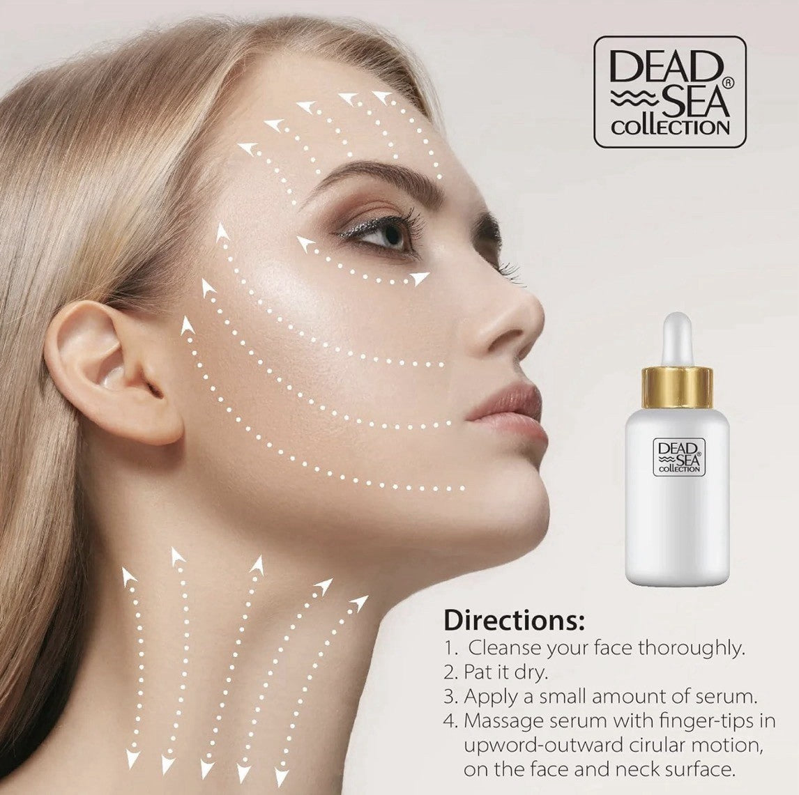 Dead Sea Collagen Anti-Aging Serum 1.69 oz - Firming and Hydrating Face Treatment