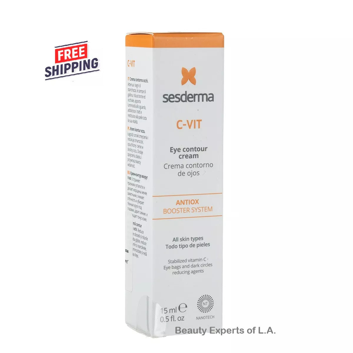 Sesderma C-VIT Eye Contour Cream 15ml Anti-Aging Brightening Skin Care