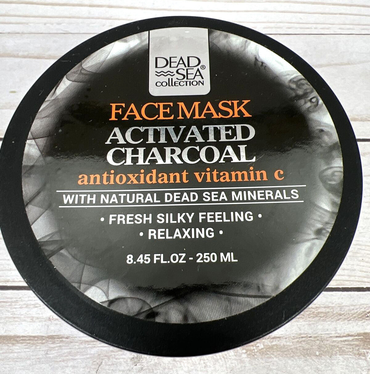 Activated Charcoal Face Mask with Vitamin C – 8.45oz, 2-Pack