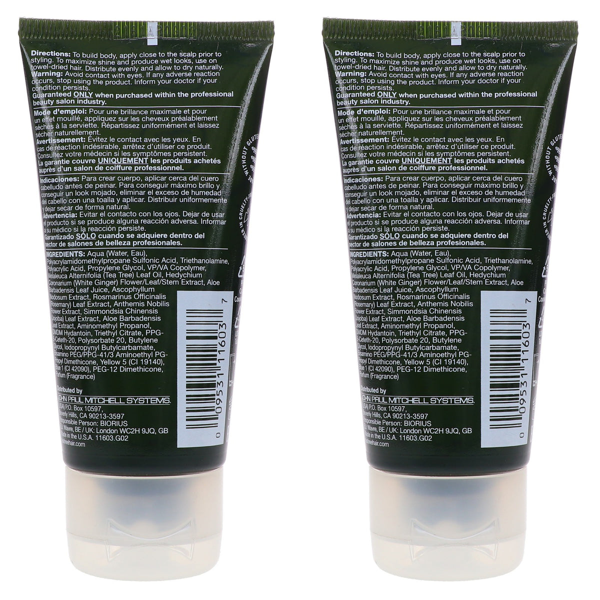 Paul Mitchell Tea Tree Styling Gel 2.5 oz - 2 Pack Hair Styling Product
